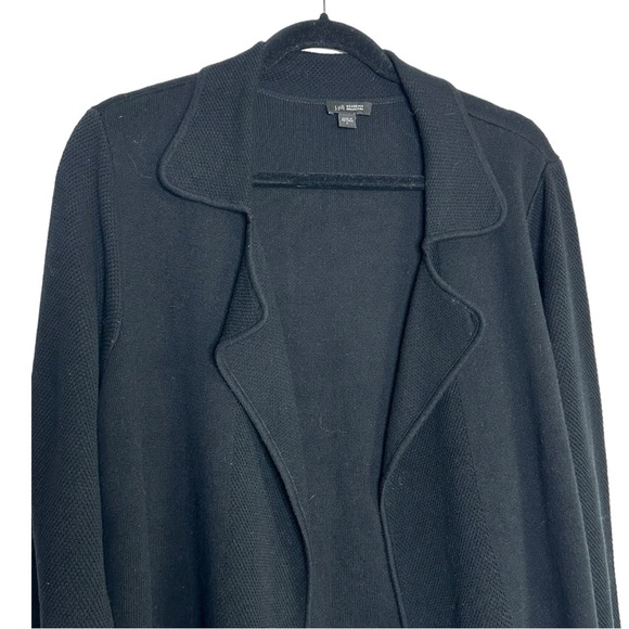 J.Jill Wearever Collection Black Sweater Blazer Jacket Soze Large - Picture 3 of 5